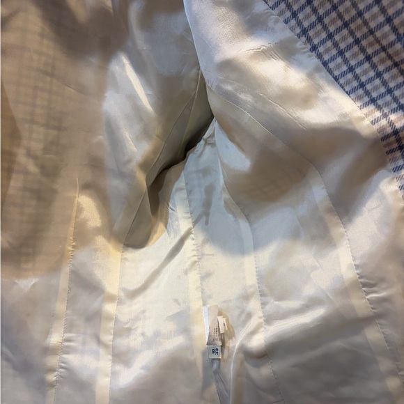 Vintage Aquascutum London 100% Wool Checkered Blazer Size 10/42 - Picture 8 of 12
